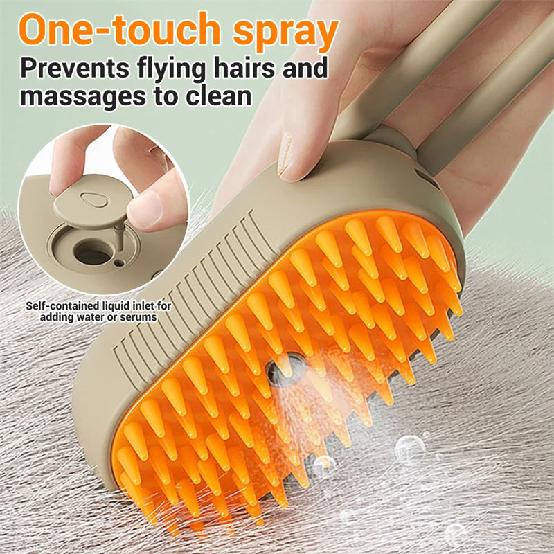 Steam Dog & Cat Brush – Easy Hair Removal