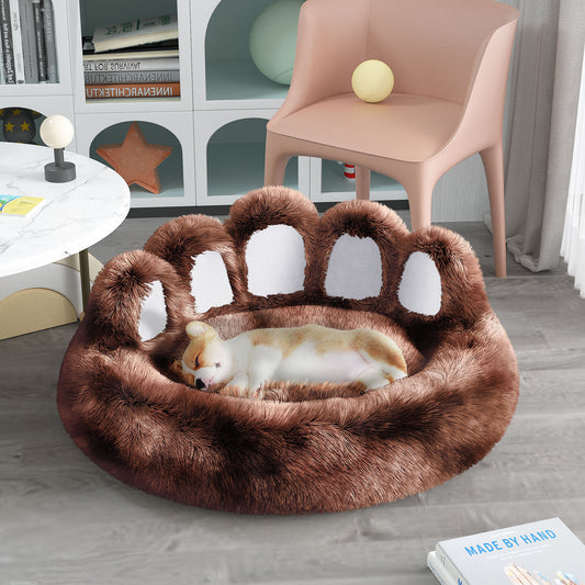 Bear Paw Pet Bed – Cozy, Cute & Plush Comfort