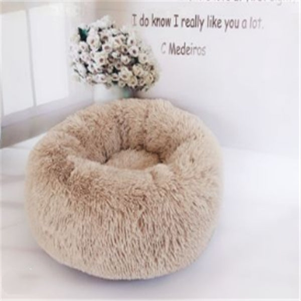 Fluffy Pet Bed – Warm, Soft & Non-Slip Comfort