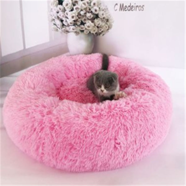 Fluffy Pet Bed – Warm, Soft & Non-Slip Comfort