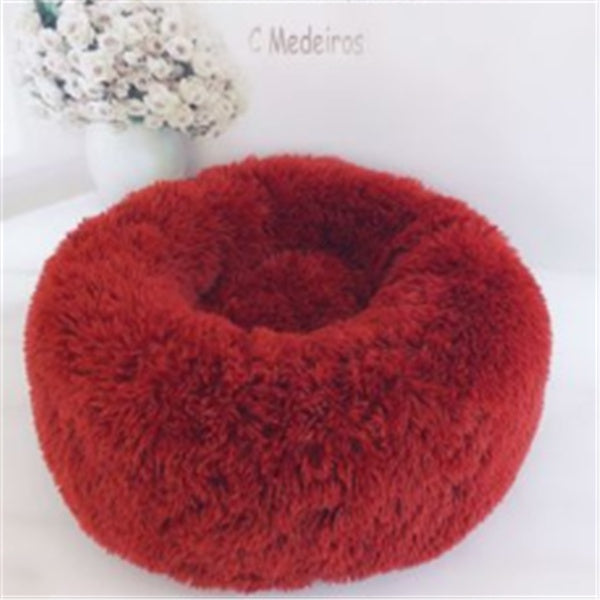 Fluffy Pet Bed – Warm, Soft & Non-Slip Comfort