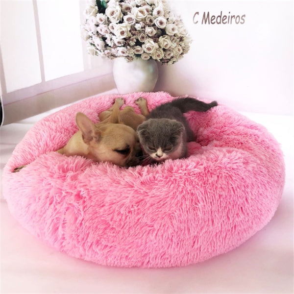 Fluffy Pet Bed – Warm, Soft & Non-Slip Comfort
