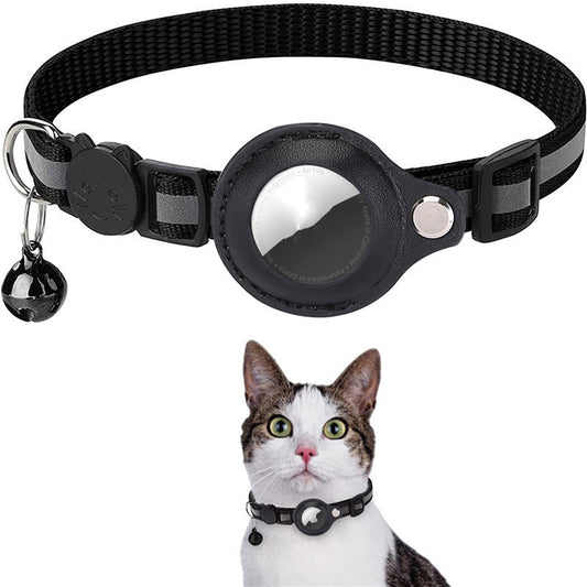 AirTag Pet Collar – Reflective, Safe, Waterproof