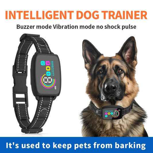 Smart Anti-Bark Dog Collar – Quiet, Safe, Waterproof