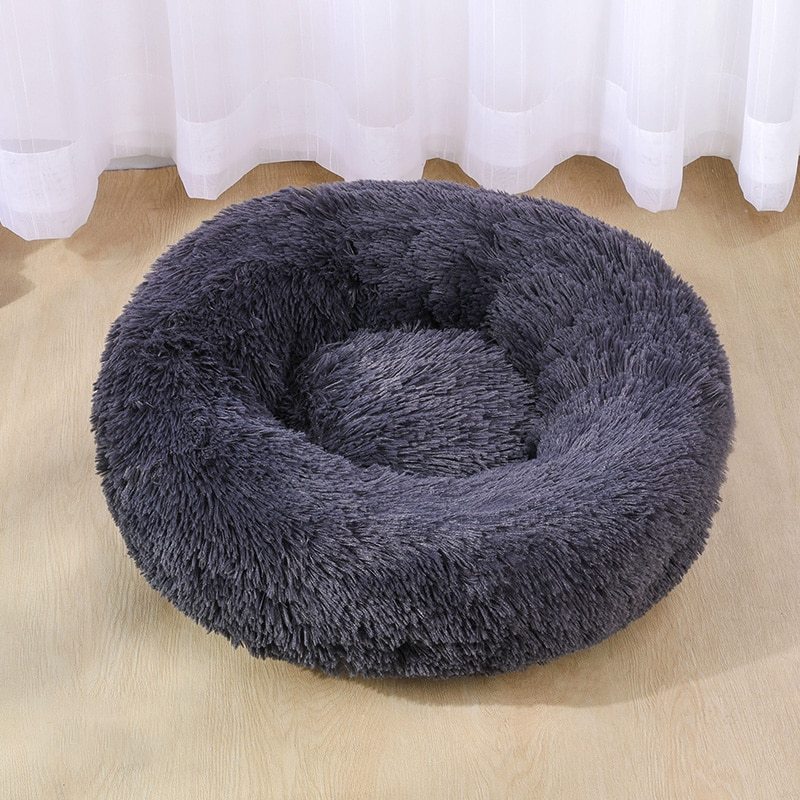 Ultra-Soft Plush Pet Bed – Washable & Cozy Sleep