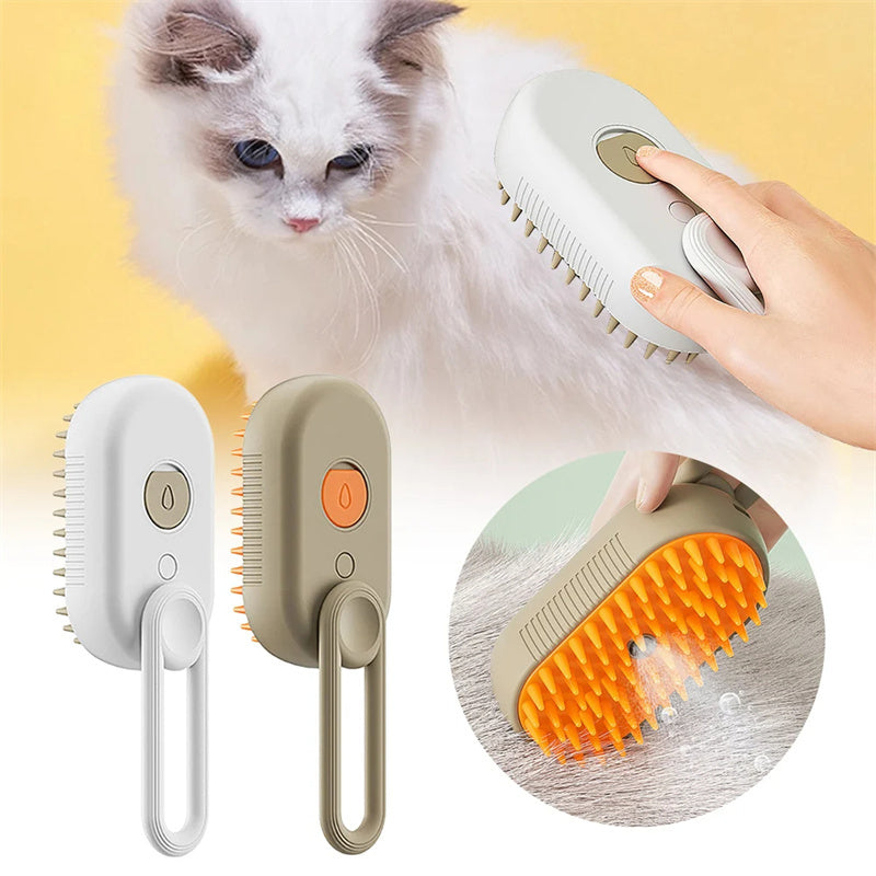 Steam Dog & Cat Brush – Easy Hair Removal
