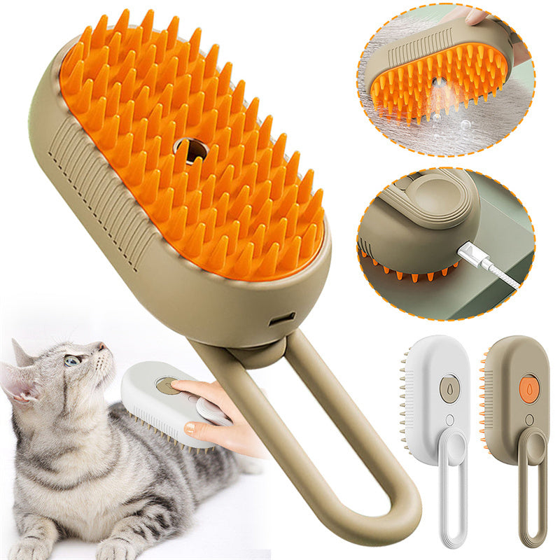 Steam Dog & Cat Brush – Easy Hair Removal