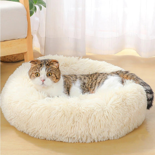 Ultra-Soft Plush Pet Bed – Washable & Cozy Sleep