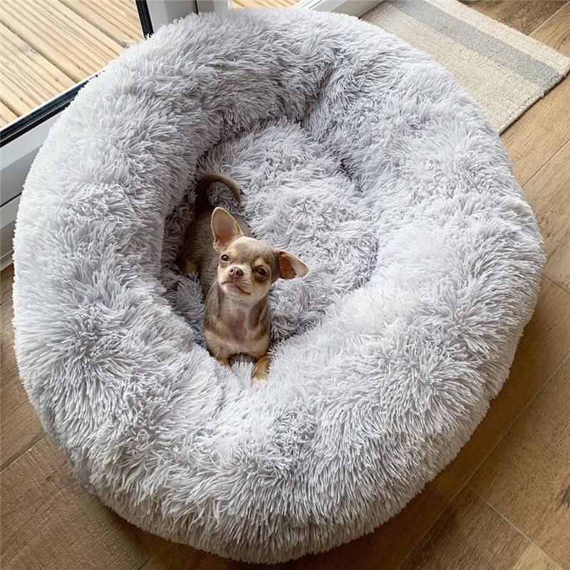 Ultra-Soft Plush Pet Bed – Washable & Cozy Sleep
