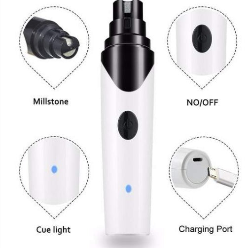 Electric Pet Nail Grinder – Quiet & Painless Trimming