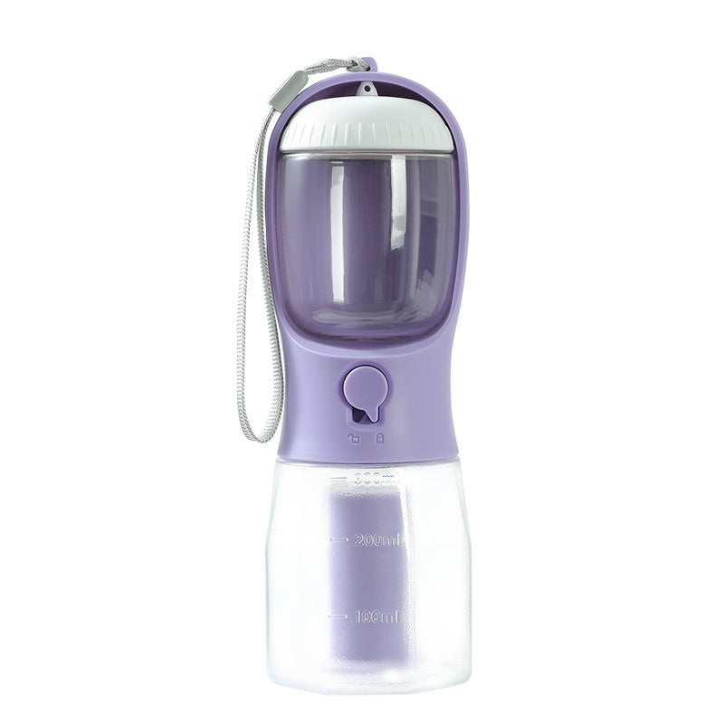 3-in-1 Pet Bottle – Water, Food & Waste Bags